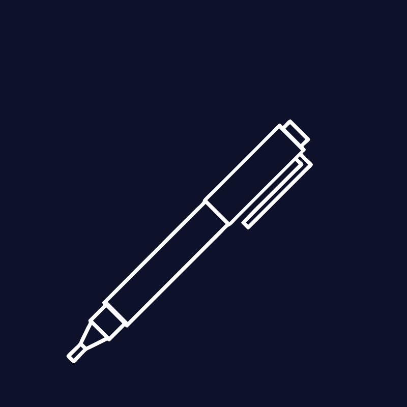 Desenho de uma caneta